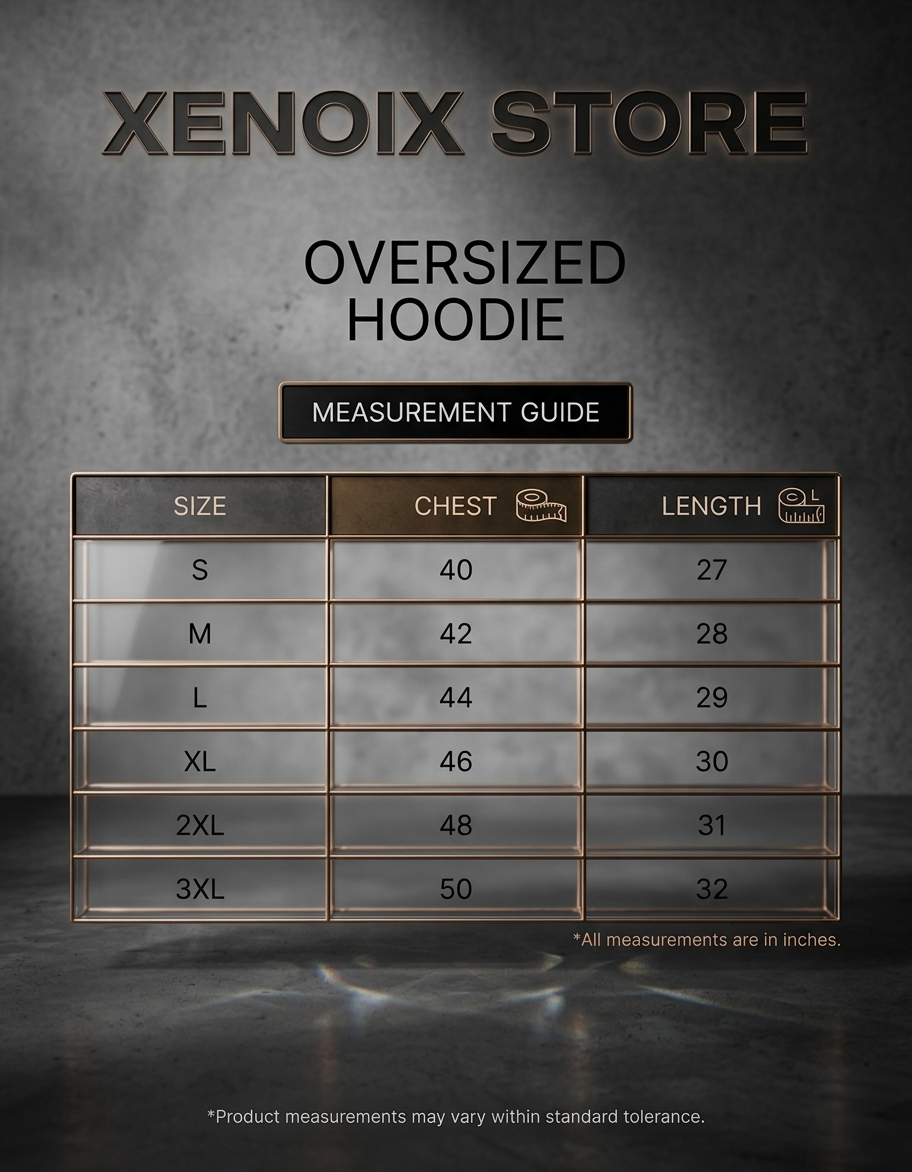 Apex Noir // Oversized Hoodie
